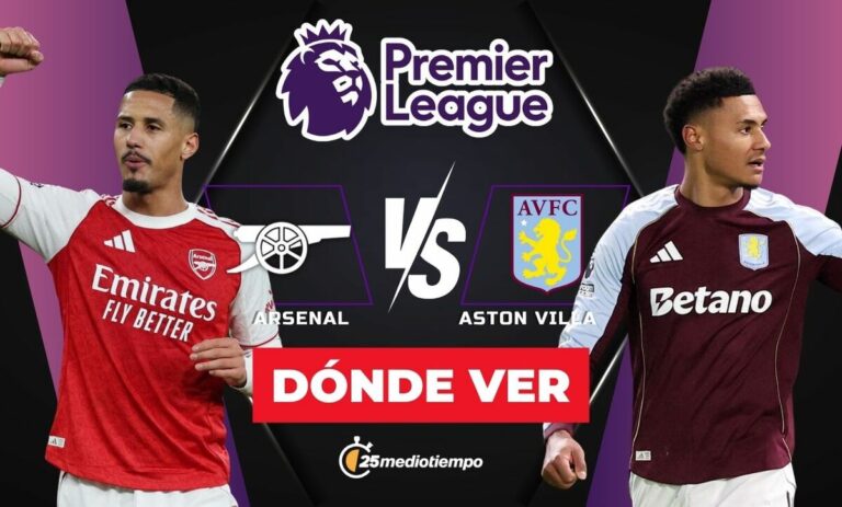 Arsenal vs Aston Villa: Mira EN VIVO el partido de la Premier League 2025 hoy