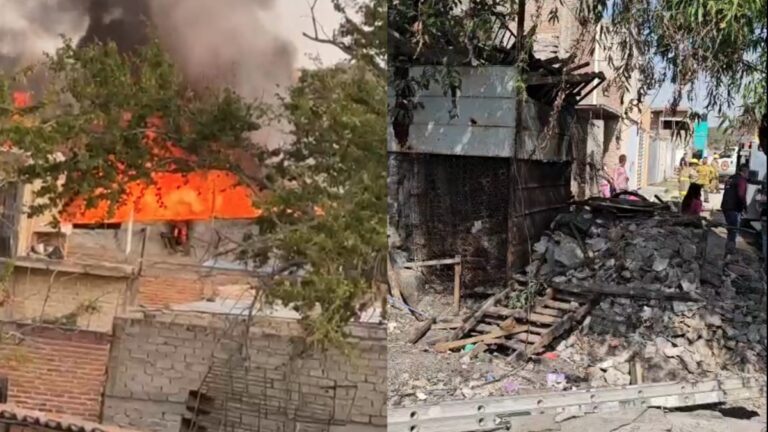 Incendio en El Salto: Familia de 5 Escapa a Tiempo de Casa Consumida por Chatarra