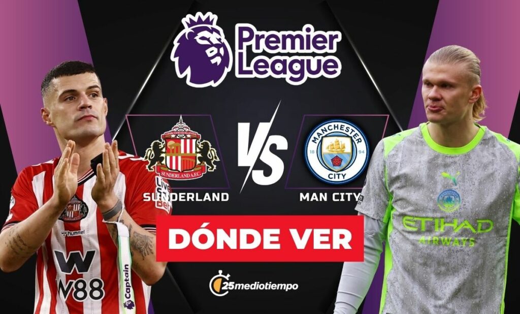 Sunderland vs Manchester City: ¡No te pierdas el partido en vivo de la Premier League HOY!