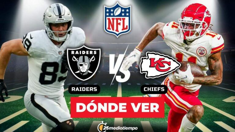 ¿Dónde seguir EN VIVO Chiefs vs Raiders en la Semana 18 de la NFL?