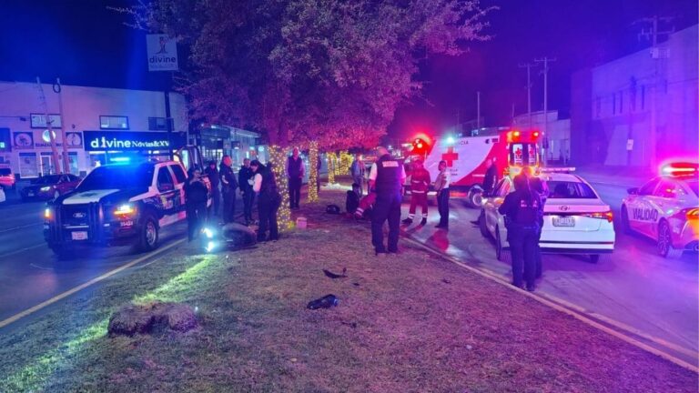 Accidente de Motociclista en el Retorno de Independencia y Comonfort en Corpus Christi