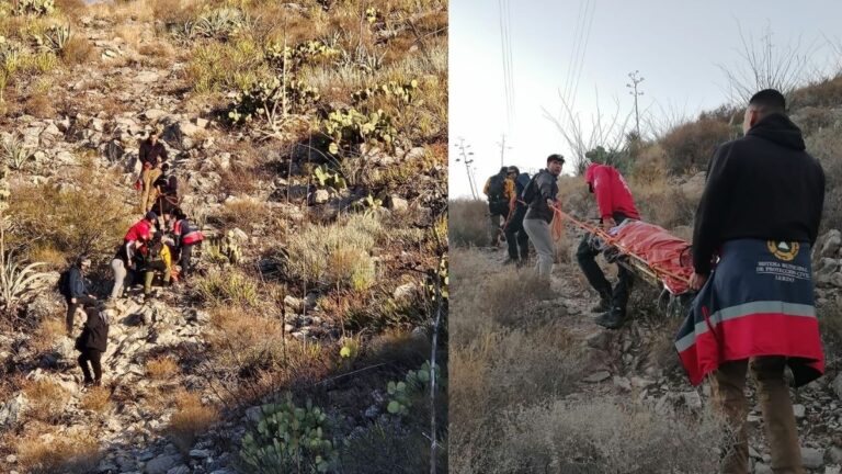 Accidente en el Cerro de las Noas: Senderista se Fractura el Tobillo y Requiere Atención Médica