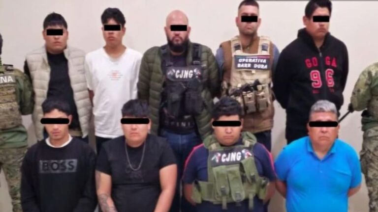 Capturan a 9 Presuntos Miembros de ‘La Barredora’ del CJNG en Tecamachalco, Puebla
