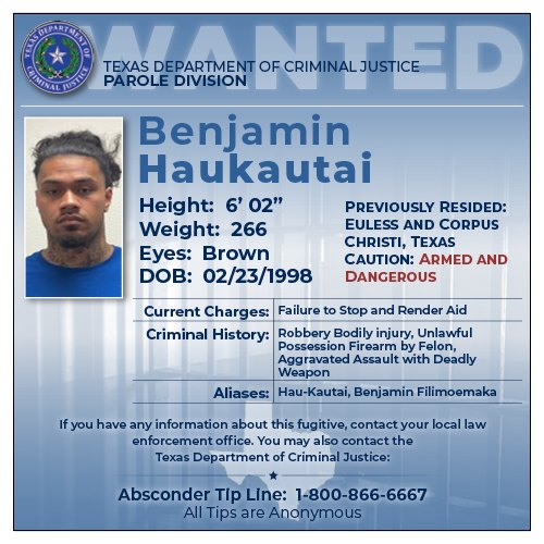 Autoridades buscan a fugitivo considerado armado y peligroso