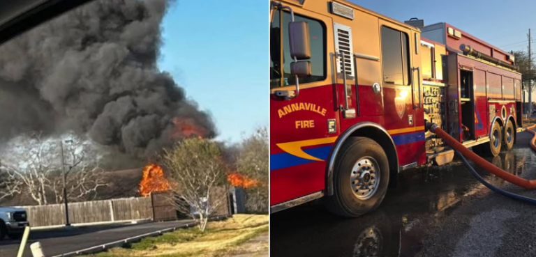 Incendio consume vivienda en Annaville; no se reportan personas lesionadas