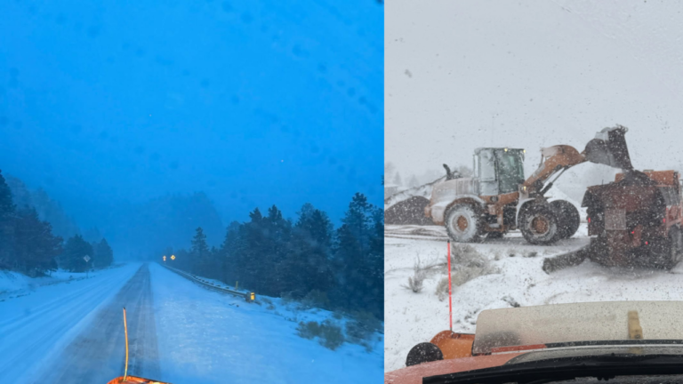 Nieve en Nuevo México: Condiciones Peligrosas en Carreteras por Fuertes Vientos