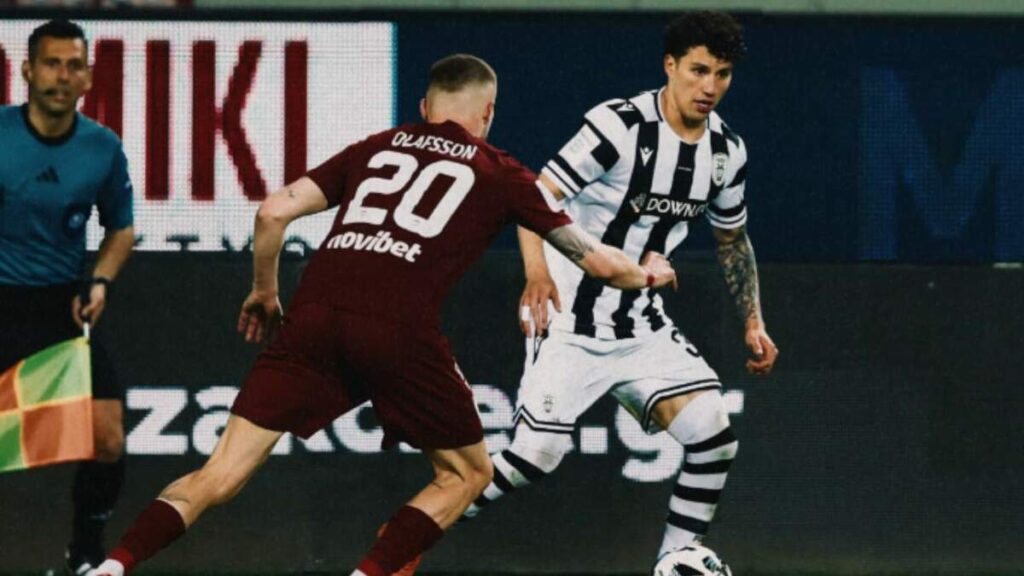 Jorge Sánchez Brilla en su Debut en el Futbol Griego con PAOK