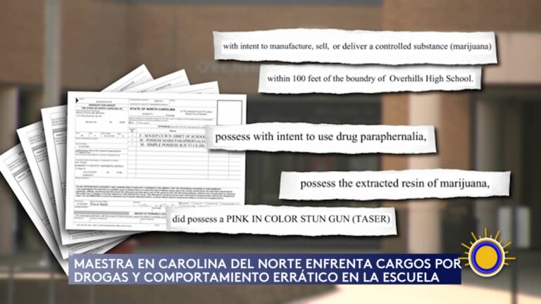 Maestra De Carolina Del Norte Acusada De Drogas