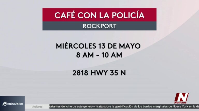 Rockport Celebra ‘Café Con Un Policía’ Para Fortalecer Vínculos Comunitarios