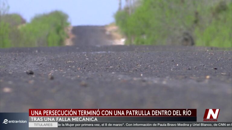 Patrulla Termina En El Río Tras Persecución Policial En Laredo