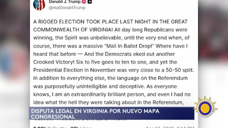 Juez Bloquea Redistritación Que Favorece A Demócratas En Virginia