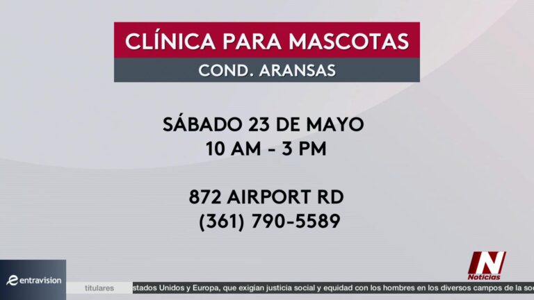 Clínica Mascotas: Clínica De Vacunación Gratuita Para Mascotas En Condado De Aransas