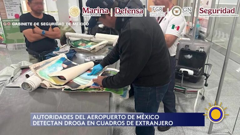 Droga Pintada: Descubren Droga Mezclada En Pintura De Cuadros En Aeropuerto Internacional CDMX