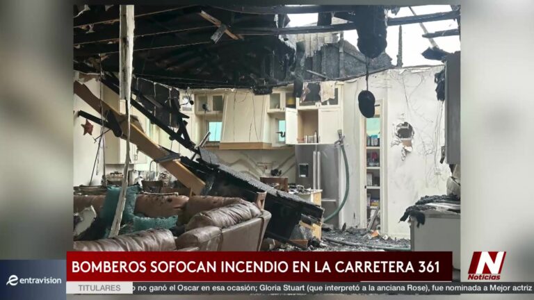 Incendio Causa Daños En Edificio Sobre Carretera 361: Solo Pérdidas Materiales