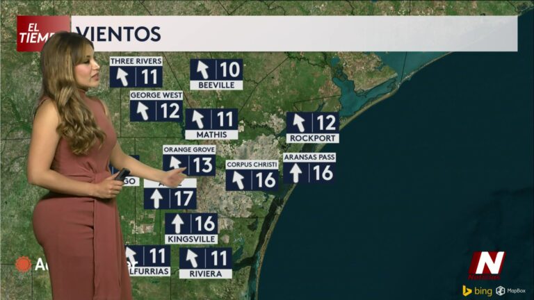 Pronóstico Del Tiempo: Altas Temperaturas, Vientos Del Sur Y Lluvias Leves En Corpus Christi