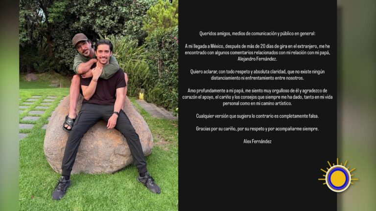 Alejandro Fernández Niega Rumores De Conflicto Con Su Padre