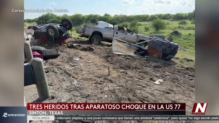Accidente En La Carretera 77 Norte De Sinton Deja Tres Heridos