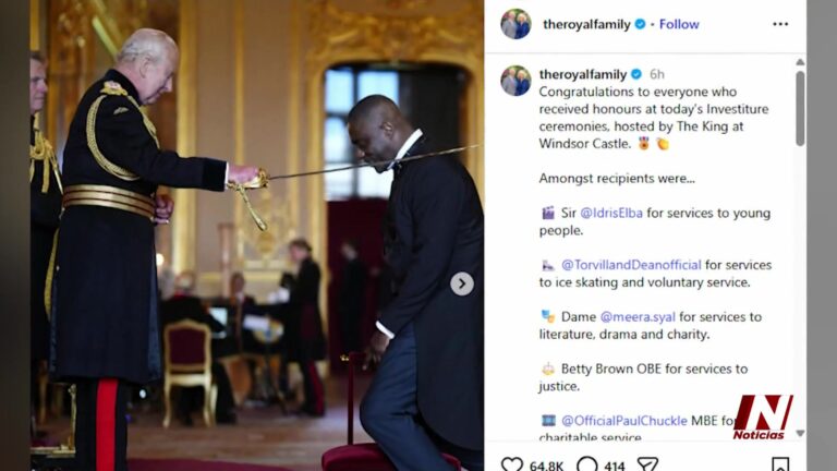 Idris Elba Es Honrado Por El Rey Carlos Con Título Por Sus Servicios A La Juventud