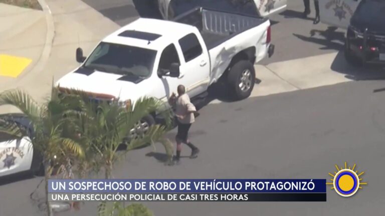 Persecución Policial De Tres Horas Termina Con Sospechoso Detenido En California