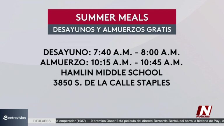 Programa De Comidas Gratuitas Para Niños En Verano Inicia En Corpus Christi
