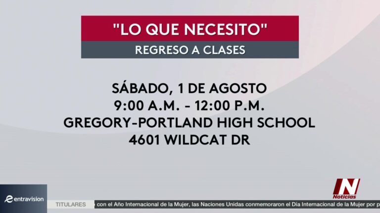 Feria De Regreso A Clases En Gregory-Portland