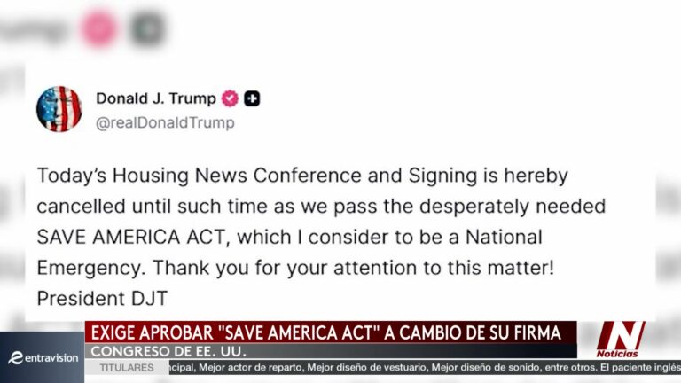 Trump Retiene Proyecto De Vivienda Asequible Para Presionar Al Congreso