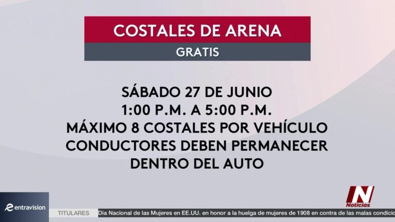 Jornada Gratuita De Distribución De Arena En Corpus Christi