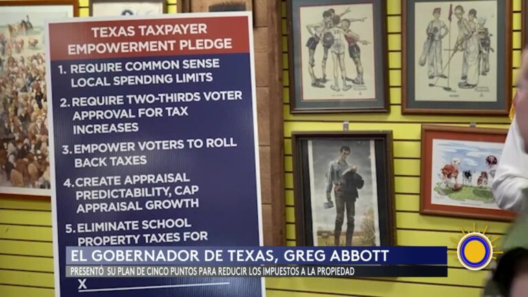 Gobernador De Texas Presenta Propuesta Para Reducir Impuestos A La Propiedad