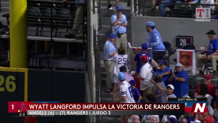 Los Rangers Conquistan La Serie Ante Los Angels En La MLB