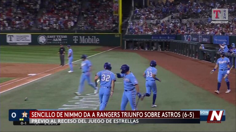 Texas Rangers Vencen Dramáticamente A Houston Astros En El Lone Star Showdown